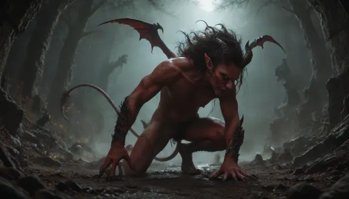 (((putrid demon))), concept, art, realistic, dark, theme, low, light, <lora:Concept Art DarkSide Style LoRA_SeaArt Furry XL 1.0:2>