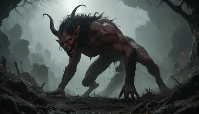 (((putrid demon))), concept, art, realistic, dark, theme, low, light, <lora:Concept Art DarkSide Style LoRA_SeaArt Furry XL 1.0:2>