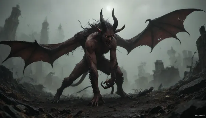 (((putrid demon))), concept, art, realistic, dark, theme, low, light, <lora:Concept Art DarkSide Style LoRA_SeaArt Furry XL 1.0:2>