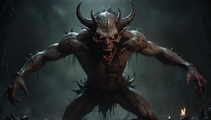 (((putrid demon))), concept, art, realistic, dark, theme, low, light, <lora:Concept Art DarkSide Style LoRA_SeaArt Furry XL 1.0:2>