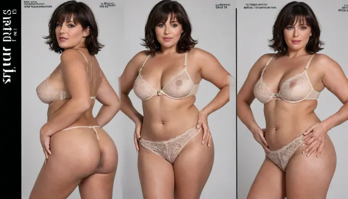 Image Idea, Authentic glossy page of a modern bonprix catalog featuring three various different mature models in revealing crotchless lace lingerie. the three ripe mature models pose in very explicit positions, (all-fours, doggystyle, twerk), ((barely covered anus)), (german, ebony, greek), Image Description, glossy page of a modern bonprix catalog with the authentic layout, product descriptions, and price tags meticulously replicated. The pages showcase a variety of mature models aged between 57-63yo, posing confidently in ultra-revealing crotchless lace lingerie sets that emphasize elegance and sensuality. Each model displays natural expressions and diverse body types, embodying empowerment and grace. The lingerie is detailed with intricate lace patterns, delicate straps, and subtle sheen. The setting mimics a classic catalog shoot with neutral, softly blurred backgrounds to keep focus on the products. The text blocks, price tags, and product captions are crisply rendered in period-appropriate fonts and design, enhancing the authenticity of the catalog feel., (various different faces for eah mature in the generated image), (modern short hairstyles, messy, bobcut, bangs, updo), ((plus-size, curvy, matures)), (barely covered anus), Style and Aesthetics, A daylight illuminating the scene evenly, avoiding harsh shadows. The camera angle is a high eye-level perspective, capturing both pages clearly and allowing easy reading of the product details. The overall visual style is polished and clean, (emphasizing the glossy texture of the catalog pages and the intricate lingerie details.

Image Settings:1), (Ultra high definition 4K quality for sharpness and clarity.
Aspect ratio 3:2), represent the page layout correct., <lora:stretch_marks:1.7>, <lora:fredricks70-v1.0-xl:2>, <lora:doyoulikemybum:1.7>, <lora:SDXL_DatAss_v1:.3>, <lora:hair-over-face-01-000007:.2>