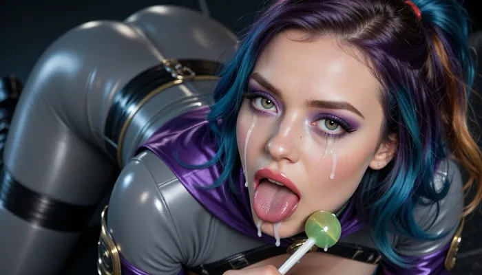 BULOT COLYG, ((chest to the ground, face down, head down, facing down, butt up, hips up, extended legs, dynamic pose wide hips, thick thighs, spread legs)), ((Raven, justice league, gray skin, glistening skin, hd purple shinny eyes and detailed iris, purple cloak, skin tight latex, big eyes, sexy body, slim waist, woman, Embarrassed charming female military officer, (((splashes cumshot by more white sperm dripping masterpiece, 🐶💦💕🪄, An extreme candid macro photograph focusing on the slightly parted lips of a person holding a green lollipop, An close-up beauty portrait of a young woman focusing sharply on her eyes and makeup She has multi-tonal dyed hair blending electric cyan, deep purple, and vivid blue. Her pride makeup features iridescent satin eyeshadow with bright lime-green and aqua shimmer on the inner mobile lids, blended out into a vibrant violet-magenta cut-crease and soft lower-lash smoked liner. Her eyes have bright, detailed hazel-green irises with crisp limbal rings and delicate wispy upper lashes. She wears smooth metallic fuchsia lipstick and subtle cheek highlight. She has delicate hyper-feminine facial features and an elegant neckline.. Clean studio portrait lighting, high micro-contrast, 85mm lens, shallow depth of field with soft dark background.on her face and mouth))), plump lips, open mouth, shows tongue, tongue out, long eyelashes, holds hands uncovered very large bust, ((kneel on plane)), head raised, top view, (((full-length top view))), lush bust, deep cleavage, cleavage, full-length, blue eyes, ginger ponytail hairstyle, ((bikini)), a lot of cum, facial, mouth full of cum, dark background, cum on face, cum on body, cum on clothes, cum swapping, excessive cum, covered in cum, ejaculation, projectile cum, cum on breasts, cum on back, cum on ass, cum on pussy, cum on shoes, cupping hands, cum on hands, cumdrip, after sex, after vaginal, big red lips, keira_knightley_actress lookalike, ahegao, rolling_eyes, rolling_eyes-000014, ahegao face, pleasure, beautiful eyes, bukkake, tits, ＜lora, (bukkakeLora_v10:1), breast, Madison, Beer, tatoos over the body, sweaty body, oiled body, moles over the body and face, breasts, ponytail hairstyle, <lora:shirtliftALORAFor_shirtliftv1:.5>, happy eyes)), ((medium round breast, perky nipples, puffy areolas, erect nipple)), (lots of cum, massive cumshot on her, cum, cum on face, covered in cum), UHD, extra detail, perfect lighting., 4ng3l, face, raven, facialized, superfacialized