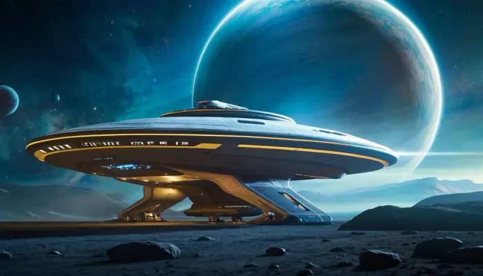 L'Enterprise of Strange New Worlds est une émission de télévision scientifique qui suit les aventures du capitaine Kirk et de son équipage alors qu'ils explorent la galaxie dans leur vaisseau futuriste, l'Enterprise. Dans un épisode, ils rencontrent une race extraterrestre
