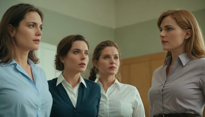 Üniversite profesörleri gibi giyinmiş üç kadın küçük bir kahve dükkanına yürüdü. Bir masada oturup içeceklerini emrettiler. Birden, bunlardan biri telefonunu çıkardı ve öfkeli bir şekilde yazmaya başladı. Diğer iki kadın meraklısına baktı,