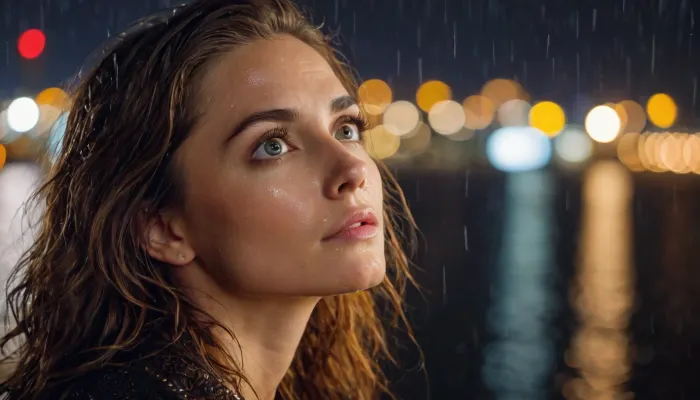 La foto generata dall'IA di una donna con occhi ad alta risoluzione, iris perfettamente rotondi e scolari simmetriche ha affascinato il pubblico con il suo effetto di illuminazione cinematografica