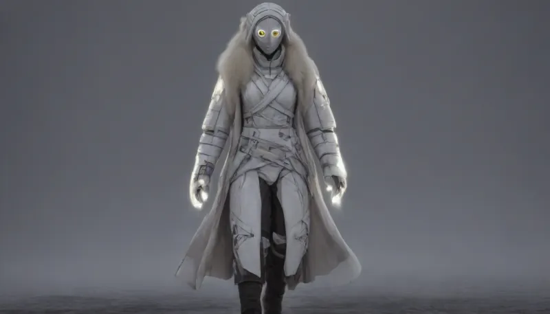 photorealistic, sci fi, star wars, (planet Hoth:1.8), (black snow-capped mountains in Hoth), (walking towards a ruined ship), fullbody, french woman, (white luminous eyes:1.8), runing, extreme length braided white hair, (droid skin:2.1), armour, android, ((General Jedi:1.8)), (ciber templar:1.3), artiangel, (wearing a thick coat with white animal fur:1.8), (white lightsaber in right hand:1.8), (straight lightsaber:1.8), very, long, hair, hanging, dynamic, on, ground, bun, cover, General, Obi-Wan, Kenobi, cyber, templar, (view from above), <lora:554328_training_data:.5>, <lora:verylonghairv2:.5>, <lora:565986_training_data:1.6>, <lora:CyberTemplarXL:1.2>