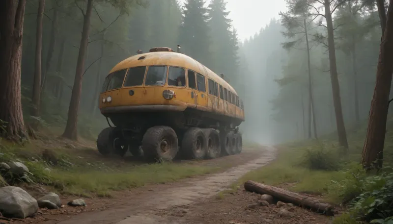 ** Bird's eye view of a post-apocalyptic metropolis, ** Vast jungles of concrete and steel are swallowed up by nature, skyscrapers with * * collapsed facades* * and **rusted beams* * have turned into vertical gardens where * * giant ferns* * and * * creepers * * entangle * * cracks in the walls**, and * * waterfalls of moss * * flow down through the **mangled elevators**. The roofs are hidden under a dense jungle canopy of oaks, palm trees, and glowing mushrooms, whose roots tear the freeways into crumbling slabs dotted with rusty car hulks and leaning streetlights. ** Collapsing bridges * * hang over * * overgrown canals**, where * * brown bears* * drink from * * swamps with water lilies**, and * * herds of antelopes * * roam among * * destroyed billboards* * with * * peeling paint**. In the sky, **swift peregrine falcons * * hunt * * flocks of crows * * circling over * * the remains of stadiums** where * * wild vineyards** have swallowed * * the stands**. ** The setting sun * * breaks through * * toxic yellow smog**, painting** the hazy haze **in * * neon green* * and * * blood orange * * shades, and * * bioluminescent algae * * shimmer in * * underground rivers* * of former subways. **8K detail * * highlights * * cracks in the asphalt**, **peeling paint* * on * * abandoned tanks**, **bird feathers scattered* * on * * alleys**, **dew drops** on **cobwebs* * between * * antennas** skyscrapers, * * rusty rivets* * on * * bridges* * and * * cactus needles * * piercing * * paving slabs**. ** HDR lighting * * enhances the contrast between * * warm highlights* * on * * cheetah skin* * and * * cold shadows* * in * * dungeon pits**, and * * raytracing * * creates * * a three-dimensional fog** that envelops * * helicopter remains* * on * * * runways**. **Focus* * on * * a giant baobab tree * * sprouting through * * the planetarium dome**, its * * snake roots* * entwining * * abandoned telescopes**, and * * the background * * dissolves into * * fog with ash particles**, where * * the silhouettes of cranes** and * * cranes * * resemble * * the skeletons of prehistoric lizards**. ** Lossless PNG format * * saves * * ultra-details**, from * * python scales* * on * * monument debris* * to * * ice crystals* * on * * icy arches* * in** permafrost * * underground storage facilities. Nature didn't just **win** — it **rewrote the DNA of the megalopolis**, turning it into a **symbiosis of apocalypse and rebirth**.