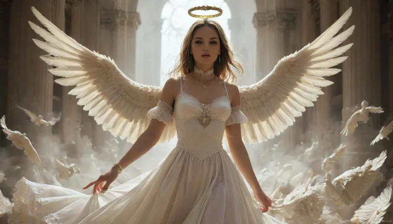 Angel, <lora:lora-sdxl-perfect-eyes:1>, <lora:Stunning_eyes_2:2>, XUER, Kingdom, of, Heaven, <lora:绪儿 天国王朝 XUER Kingdom of Heaven:.8>