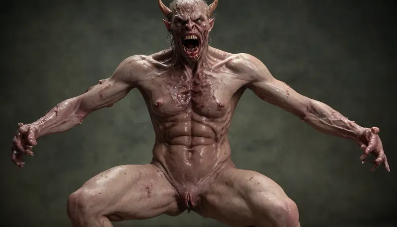 (putrid demon:1.9), (AI pornworks P-edopile son of a bitch), they are afraid of me and better that they are, I am going to eradicate them., (defecating:1.89), ((mutilated arms:2)), ab0m, <lora:ab0m:2>