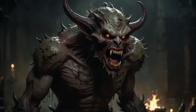 (((putrid demon))), concept, art, realistic, dark, theme, low, light, <lora:Concept Art DarkSide Style LoRA_SeaArt Furry XL 1.0:2>