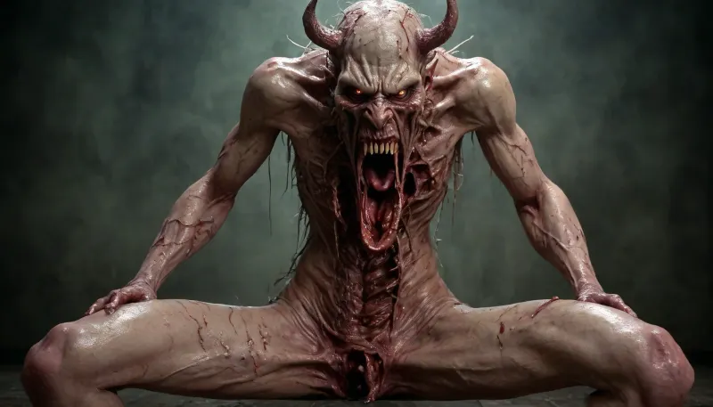(((putrid demon))), (((defecating))), ab0m, <lora:ab0m:2>