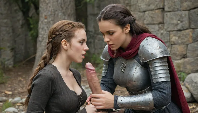 Sansa Stark sucking a cock unwillingly while crying, sns, woman, she, has, red, long, hair, braided, wearing, crw, outfit, black, armor, dark, tunic, queen, of, the, north, gown, battle, <lora:sansa stark SDXL - sns woman:.8>, sucking, cock, <lora:cockteaseLoRASDXL:.8>