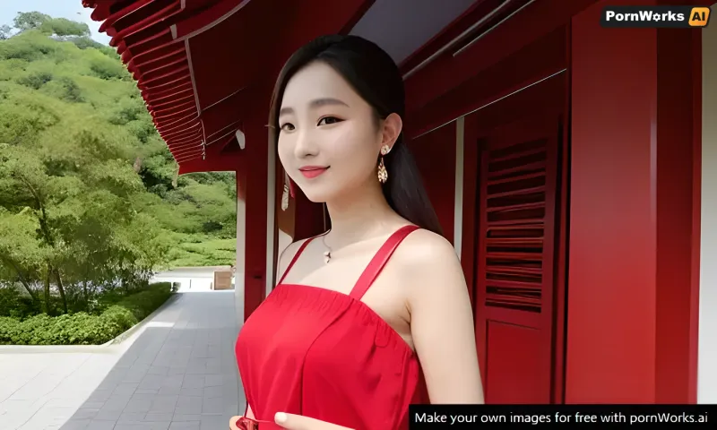 여자의 빨간 머리와 파란 눈은 그녀의 몸의 각 세부사항을 보여주는 그녀 climaxed로 그녀의 AI 생성한 그림에서 완벽하게 붙였습니다