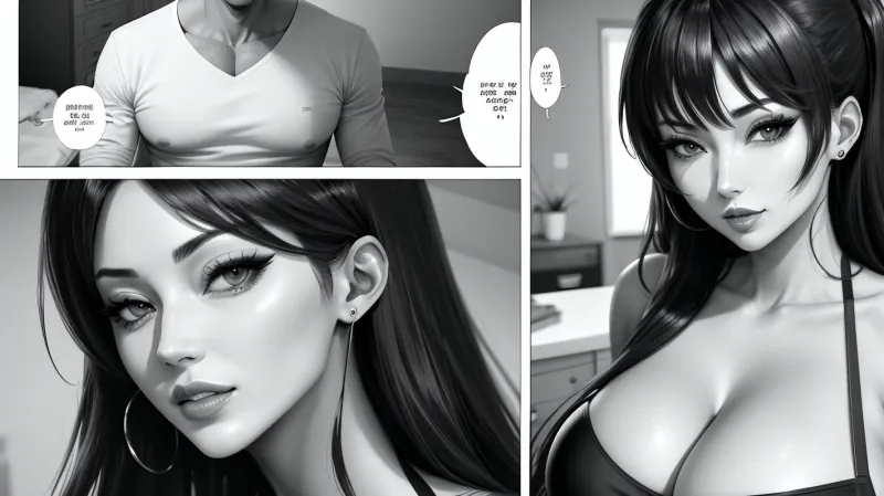 Il giovane non riesce a smettere di pensare al vicino sexy MILF del suo vicino, che indossa sempre niente ma un grembiule e lo stuzzica costantemente con vestiti sexy