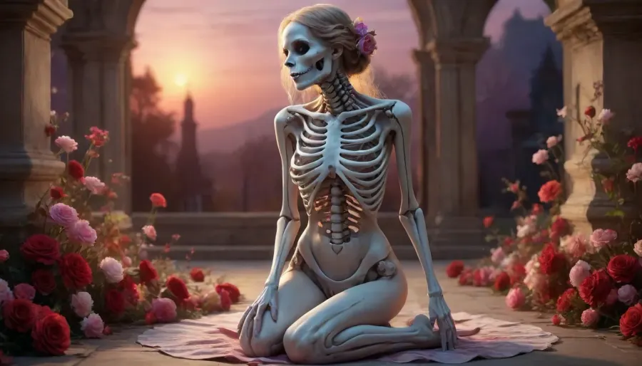 Zamansız bir dans: kittyart'ın polichromatic karışımı korku ve romantizm