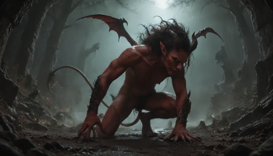 (((putrid demon))), concept, art, realistic, dark, theme, low, light, <lora:Concept Art DarkSide Style LoRA_SeaArt Furry XL 1.0:2>