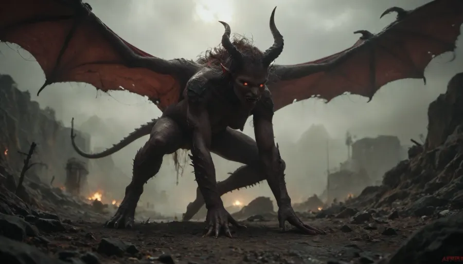 (((putrid demon))), concept, art, realistic, dark, theme, low, light, <lora:Concept Art DarkSide Style LoRA_SeaArt Furry XL 1.0:2>